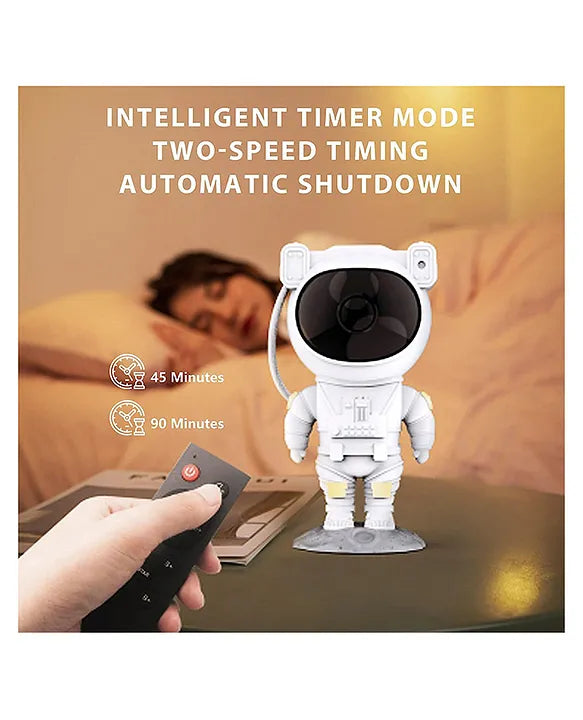 Astronaut Light Projector, 360° Rotating Astro Allen Projector, Two Timing Modes, Multiple Modes for Baby and Children's Rooms, Starlight Projector
