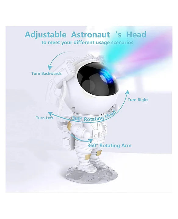 Astronaut Light Projector, 360° Rotating Astro Allen Projector, Two Timing Modes, Multiple Modes for Baby and Children's Rooms, Starlight Projector